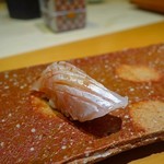 鮨 土方 - 【2016.8】白甘鯛の昆布〆握り