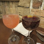 【アランチャロッサソーダ（ブラッドオレンジ）　７５０円】・【オーガニックコーラ　７５０円】