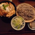 高田屋 - かつ丼とそばのセット