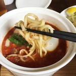 ライオンのいるサーカス - 富士市ご当地グルメ つけナポリタン（920円）リフトアップ