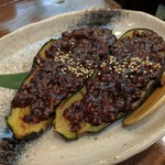 旬魚菜 しら川 - 茄子の肉味噌田楽