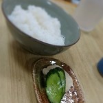 やなぎ - お新香もフレッシュ