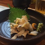 居酒屋 旬 - バイ貝の刺身 ６００円