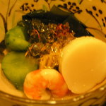 つる家 - 酢物：海老・帆立
      2016.09.27pm18:33
      