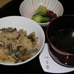 つる家 - 釜炊き松茸御飯・椀・漬物
      2016.09.27pm18:48
      