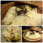 大どころ - ◆栗ご飯・・秋ですねぇ。大粒の「栗」が沢山入り、魚のアラで取った出汁で炊かれたご飯も美味しい。