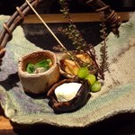 大どころ - ◆前菜盛り合わせ・・相変わらず盛り付けが美しいこと。