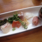 魚介の麹漬け盛り合わせ