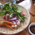 豆種菌 - 生野菜と味噌