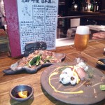 十彩 - 刺盛りに万願寺とうがらし焼き