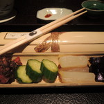 くろぎ - 丹波京漬物盛り合わせ2016.9