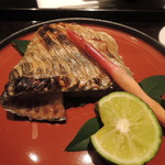 くろぎ - 太刀魚の塩焼き2016.9