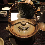 くろぎ - 鱧と松茸の土瓶蒸し2016.9