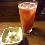 うち田 - お通し＆トマトハイ