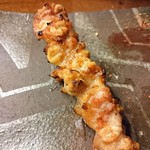 ぼんじりの皮串焼