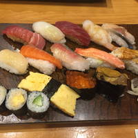 東鮨 新店 - 160928 ランチにぎり１４貫
