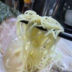 金田家 和田党 - 麺のアップ