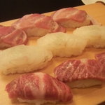 Kimiya - トロ、ヒラメ、松阪肉