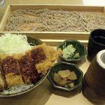 大戸屋 - 大戸屋・鶏かつソース丼＋板そば￥780