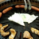 焼肉 わきや - 2016/9/25
      ミノ、ウィンナー