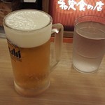 松のや - 生ビール（小ジョッキ）150円