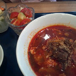 ど根性ホルモン - 2013年8月　カルビクッパをサラダブルで