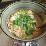 山の芋鍋のアップ