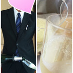 シェムラブルリス - イケメンのギャルソン♡に注いでいただき…乾杯です(^-^)/