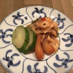 合歓のはな - メニューに無い自家製お漬物が超美味です。