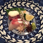 合歓のはな - お刺身です。目井津漁港のものです。