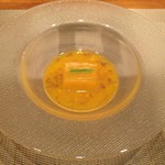 合歓のはな - 小鉢は日南産軟禁豆腐です。