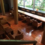 合歓のはな - バーを上からみたところです。