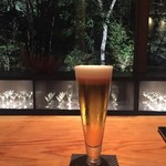 合歓のはな - バーで飲むビールは最高。