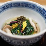 楽食酒 圓 - 菊菜と丹波しめじのお浸し
