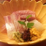 割烹 やました - 10.11.7　鯛、中トロ、イカ