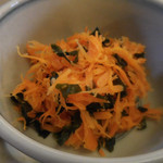 そばきり すゞ木 - 人参の若布和え