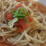 そばきり すゞ木 - トマトの冷やかけ；アップ