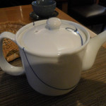 そばきり すゞ木 - 蕎麦湯はティーポットのような器での提供