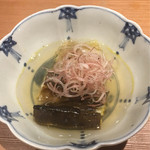 日本料理 晴山 - 茄子と鮎の煮浸し