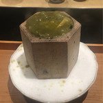 日本料理 晴山 - 鮑の肝焼き