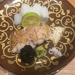 日本料理 晴山 - 剣先イカとのどぐろのたたき