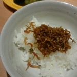 奈良 而今 - 僕だけオカワリ( ,,ÒωÓ,, )じゃこご飯