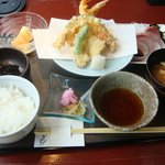 阿波美食 ぎんせん - ０９．０３月　天ぷら定食　１３８０円