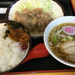 麺家龍王 - 焼肉定食・ミニ中華そば 1000円