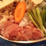 土居のいもたき - 鶏肉とイカ