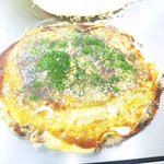 お好み焼 まきつぼ - 肉玉そば+チーズ+イカ天