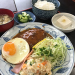 高砂食堂 - Bセットですがポテサラが人気です！