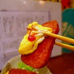 OKIRAKU - 玉子と一緒にいただきます♪