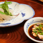 松川 - カワハギと肝醤油