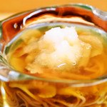 松川 - 氷の器でいただく自家製蕎麦となめこと辛味大根